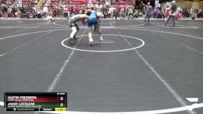 150 lbs Quarterfinal - Austin Freisberg, Caney Valley Wrestling vs Jason Locklear, Olathe Raptor Wrestling Club