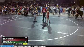 78 lbs Quarterfinal - Rowan Robison, Black Fox Wrestling Academy vs Cash Fitch, Bear Cave Wrestling Club