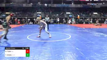 122 lbs Quarterfinal - Koby Tyler, Con Kids vs Tag Ensey, Duncan Demons