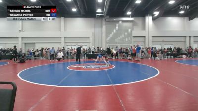 125 lbs 1st Place Match - Kendal Haynie, Daughters Of Zion Wrestling vs Savanna Porter, Heatwave Wrestling Club