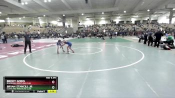 80 lbs Quarterfinal - Brody Goins, Blackman Wrestling Club vs Bryan Stancill Jr, Cleveland Wrestling Club