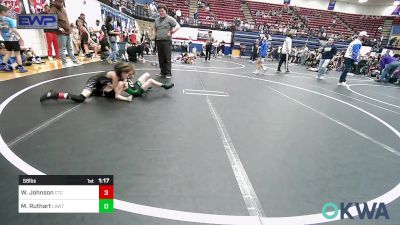 58 lbs Quarterfinal - Wake Johnson, Comanche Takedown Club vs Madex Ruthart, Lawton, MacArthur Ok