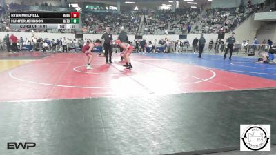 101 lbs Consi Of 16 #1 - Ryan Mitchell, Mangum Wrestling vs Hunter Johnson, Watonga Youth Wrestling