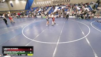 190 lbs Cons. Round 3 - Lincoln Kutarna, Logan vs Brandon Mckillip-Miller, Charger Wrestling Club