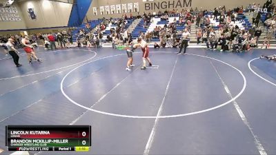 190 lbs Cons. Round 3 - Lincoln Kutarna, Logan vs Brandon Mckillip-Miller, Charger Wrestling Club