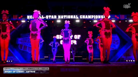 Sport of Cheer - Astros [2026 L1 Youth - D2 - Small - C Day 2] 2026 NCA All-Star National Championship