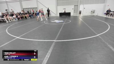 150 lbs Placement Matches (8 Team) - Tege Kelley, Utah vs Karl Ludwig II, Virginia Blue