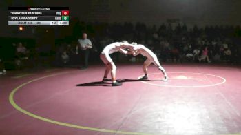 126 lbs 1st Place Match - Dylan Padgett, Nandua vs Brayden Bunting, Poquoson