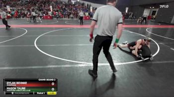 135 lbs Champ. Round 2 - Mason Taube, Hartford Wrestling Club vs Dylan Behnke, Marathon