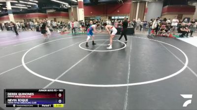 165 lbs Cons. Round 3 - Derek Quinones, Pirate Wrestling Club vs Nevin Roque, Texas Style Wrestling Club