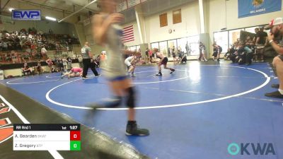 82-88 lbs Rr Rnd 1 - Aerabella Bearden, Skiatook Youth Wrestling vs Zoie Gregory, Tulsa Blue T Panthers