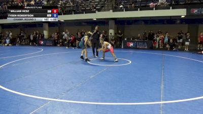 105 lbs Champ. Round 2 - William Hesz, Spring Hills Wrestling vs Tysen Robertson, Midwest Xtreme Wrestling