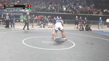 D 1 285 lbs 1st Place Match - Will Berry, Jesuit vs Christopher Godso III, Walker