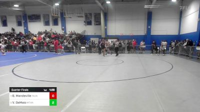 145 lbs Quarterfinal - Ben Mandeville, Taunton vs Vincent DeMaio, Methuen