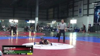 45 lbs Semifinal - Crew Trout, Clinic Wrestling vs Griffin Miller, Darkhorse