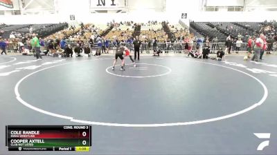 93 lbs Cons. Round 3 - Cooper Axtell, Club Not Listed vs Cole Randle, NWAA Wrestling