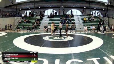 165 lbs Cons. Semi - Karim Haitham, Gonzaga vs Jacob Ebaugh, St Mark`s