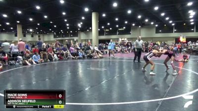 92 lbs Round 2 (4 Team) - Addison Neufeld, Not Plain Jane`s vs Macie Goins, TN AAU- Havok