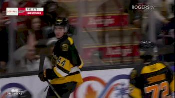 Jake O'Brien Gives Brantford The Lead Seconds After Oshawa Ties It