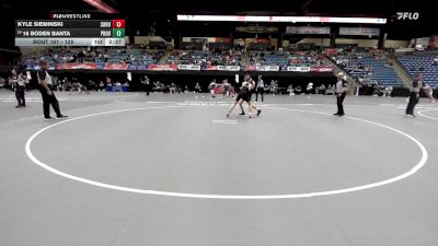 125 lbs Cons. Round 1 - Kyle Sieminski, Southern Oregon vs 16 Boden Banta, Providence
