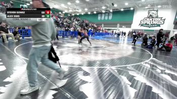 144 lbs Cons. Round 3 - Steven Gomez, Corona Senior vs Alex Sims, Heritage