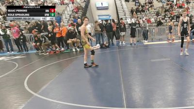 100 lbs Champ. Rd Of 32 - Isaac Perkins, Sanderson Wrestling Academy vs Kole Spradling, Deer Park Ironman Wrestling Club
