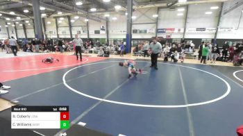 46 lbs Quarterfinal - Bentley Coberly, Lebanon Mat Club vs Colton Williams, Aggression