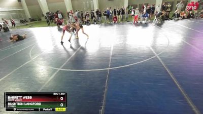 138 lbs Champ. Round 2 - Barrett Webb, Cedar Valley vs Rushtion Langford, Cyprus