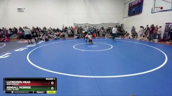 80-83 lbs Round 3 - Kendall McBride, Carey Jr High vs Lucrexden Mead, Dean Morgan