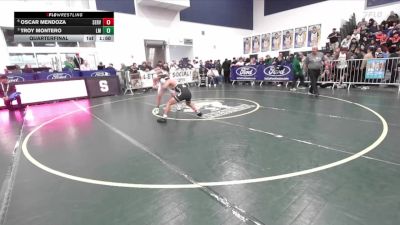 120 lbs Quarterfinal - Troy Montero, La Mirada vs Oscar Mendoza, Servite