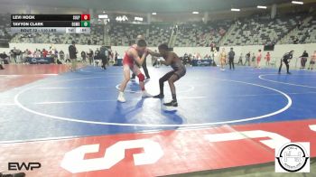 110 lbs Consi Of 32 #1 - Levi Hook, Sulphur vs Tavyon Clark, Del City Middle School