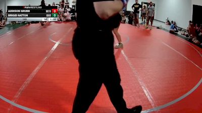 145 lbs Semis & 1st Wrestleback (8 Team) - Brigid Hatton, Ground Up USA vs Addison Grubb, Women Of The Uprising