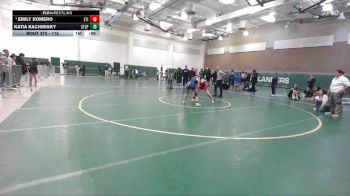 115 lbs Cons. Round 4 - Katia Kachirisky, St. Lucy`s Priory vs Emily Romero, Etiwanda