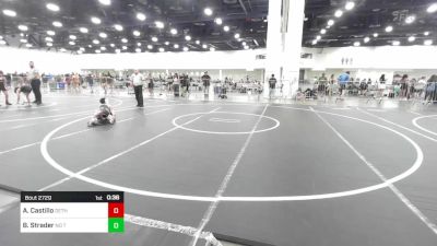 100 lbs Consolation - Adrian Castillo, Dethrone WC vs Bo Strader, No Team