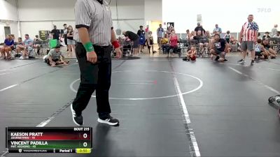 52 lbs Cons. Round 1 - Kaeson Pratt, Journeymen vs Vincent Padilla, Mat Assasins