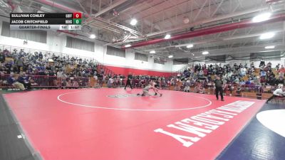165 lbs Quarterfinal - Sullivan Conley, Goffstown vs Jacob Critchfield, Hollis Brookline