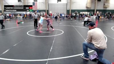 126-132 lbs Round 1 - Ashtyn Ross, Gladiators vs Londynn Cunningham, Ottawa County Wrestling Club