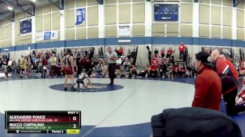 90 lbs Round 3 (4 Team) - Alexander Ponce, Bulldog Premier Wrestling Club vs Rocco Cartalino, Chesterton Wrestling Club