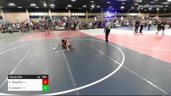 109 lbs Round Of 64 - Kobe Negrete, Kingsburg vs Noah Casper, Pride WC