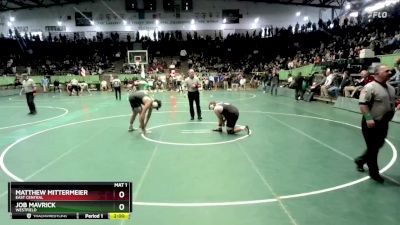 285 lbs Quarterfinal - Job Mavrick, Westfield vs Matthew Mittermeier, East Central