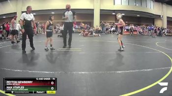 78 lbs Cons. Semi - Max Staples, Steel Valley Renegades vs Peyton Newberry, Rural Retreat