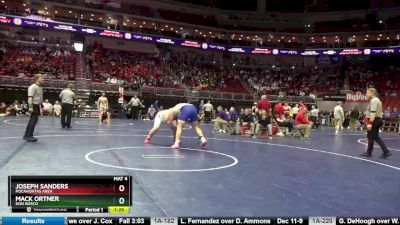 1A-285 lbs Champ. Round 2 - Mack Ortner, Don Bosco vs Joseph Sanders, Pocahontas Area