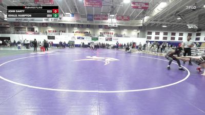 157 lbs Cons. Round 2 - John Santy, Benedictine College vs Khalil Hampton, Graceland University