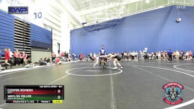 80 lbs Cons. Round 3 - Waylon Miller, Greater Heights vs Cooper Romero, WTC