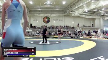 125 lbs Round 1 - Raegan Briggs, Ohio vs Calista Binning, Ohio