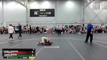 76 lbs Round 1 (4 Team) - Kahill Coleman, Mat Warriors vs Aaron Zehner, Headhunters