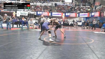 A - 144 lbs Champ. Round 1 - Corben Carlson, Polson vs Brenner Mullin, Sidney / Fairview