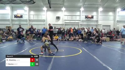 100 lbs Round 5 - Marshall Weekley, Jacket Wrestling Club vs Tysun Banks, West Virginia Wild