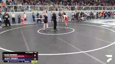 152 lbs Round 1 - Elias Rimbert, Chugach Eagles Wrestling Club vs Wyatt Kenney, Juneau Youth Wrestling Club Inc.