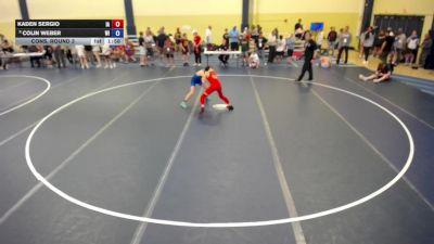105 lbs Cons. Round 5 - Kaden Sergio, IA vs Colin Weber, WI